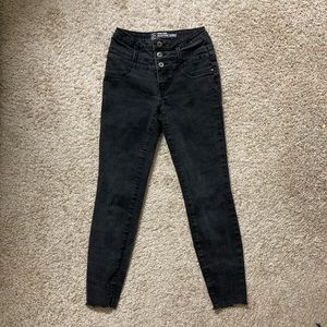 High rise skinny jeans
